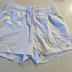 Alo Yoga Alumni Short- White Size Medium!